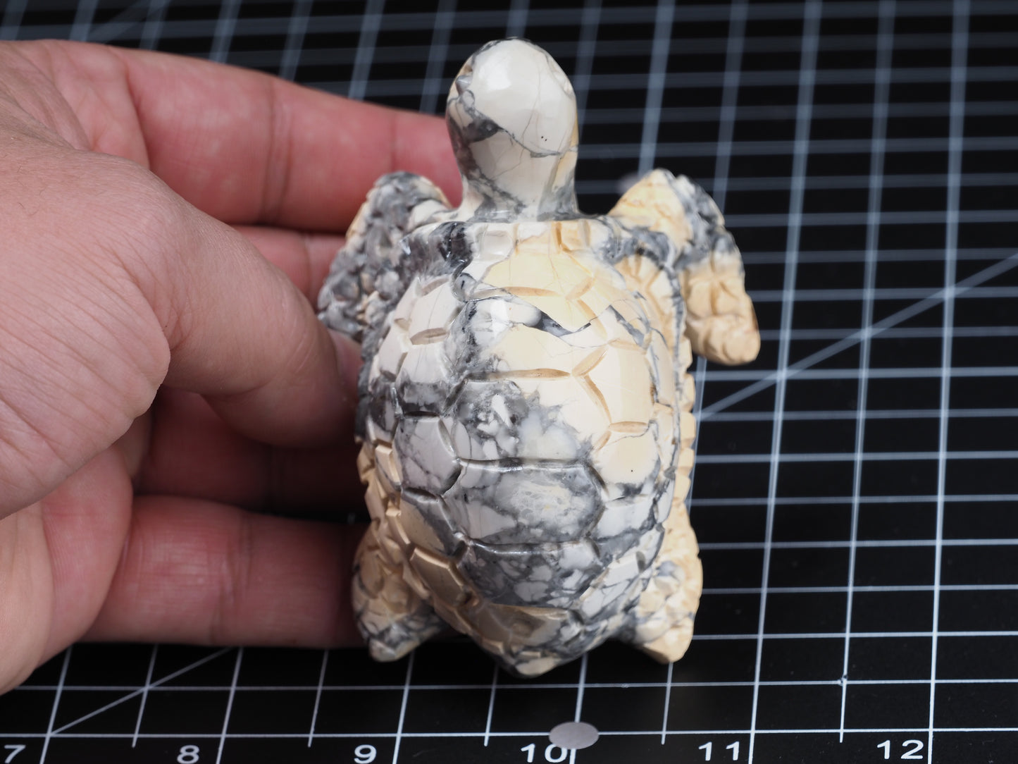 Sea Turtle Maligano Jasper Carving