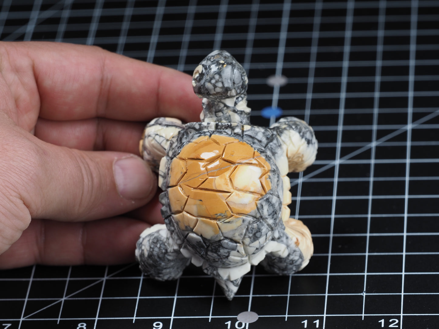 Tortoise / Turtle Maligano Jasper Carving